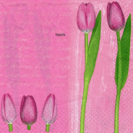 1 serviette papier Tulipes-21