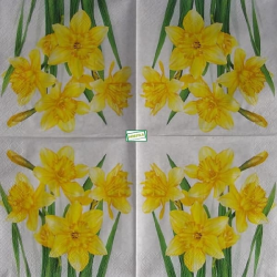 1 serviette papier Jonquilles - 28