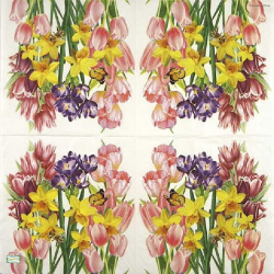 1 serviette papier  Tulipes - 32