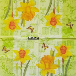 1 serviette Jonquilles-49