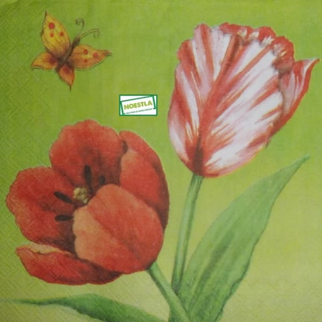 1 serviette papier Tulipes-53