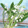 1 serviette Le muguet -32