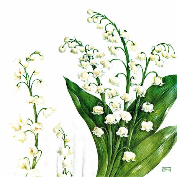 1 serviette Le muguet - 35