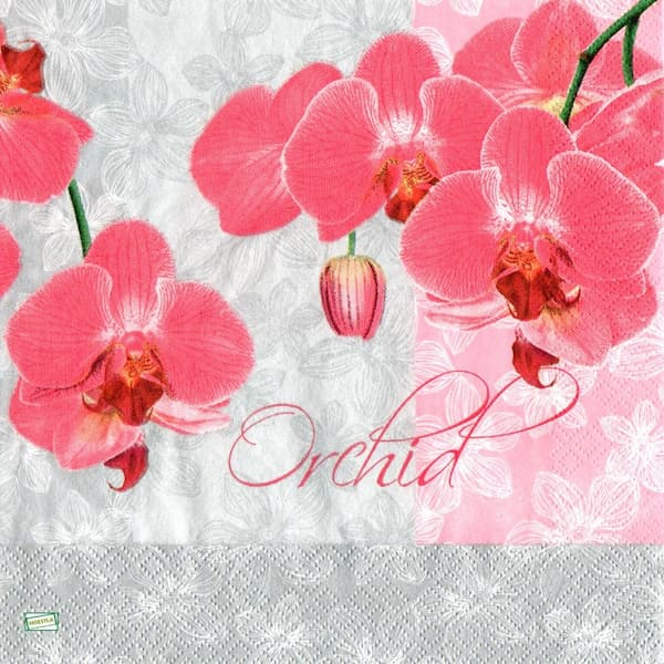 1serviette papier Orchidés-5