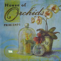 1 serviette Les Orchidés-8