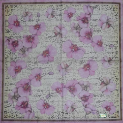 1serviette papier Orchidés-14