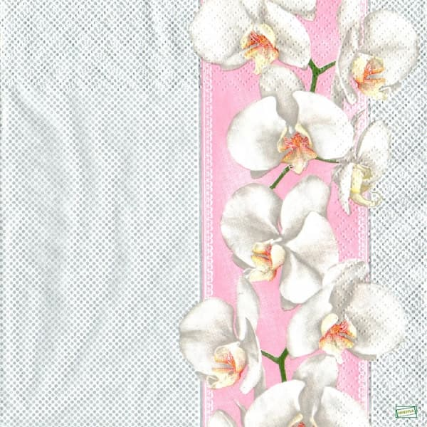 1 serviette papier Les Orchidés - 27