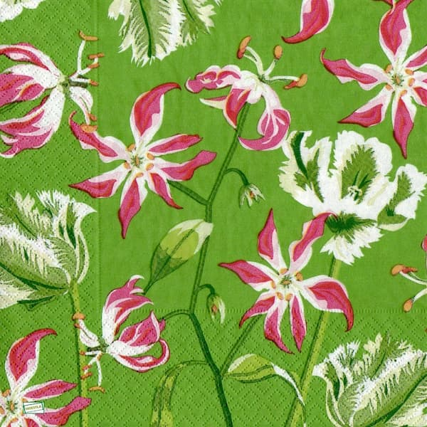 1serviette papier Orchidés-43