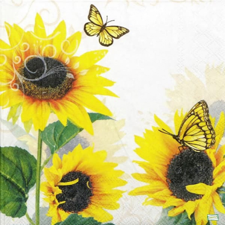 1serviette papierTournesols-4