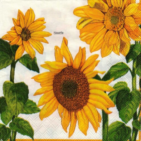 1 serviette papier Tournesols - 6