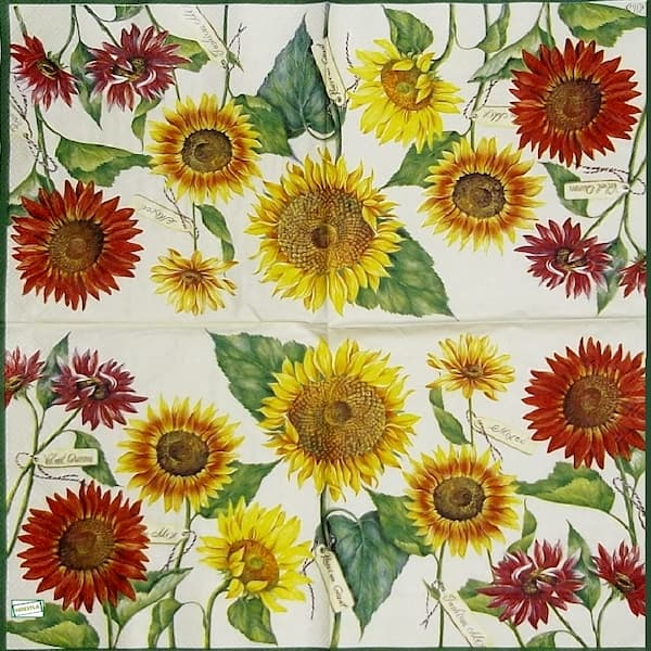 1 serviette papier Tournesols - 7