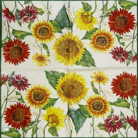 1 serviette papier Tournesols - 7