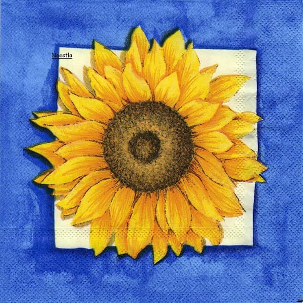 1 serviette papier Tournesols - 9