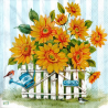 1 serviette papier Tournesols - 14