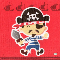 1 serviette papier Pirate - 11