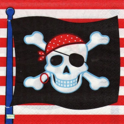 1 serviette papier Pirate -19