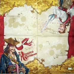 1 serviette papier Pirate - 32