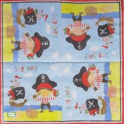 1 serviette papier Pirate -22