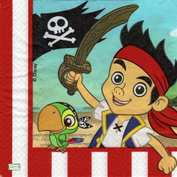 1 serviette papier Pirate - 24