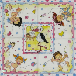 1 serviette papier Bébé - 57