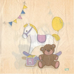 1 serviette papier Bébé - 43