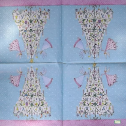 1 serviette papier Fées - 17