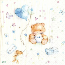 1 serviette papier Ourson - 46