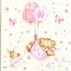 1 serviette papier Ourson -47