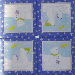 1 serviette papier Ourson -56