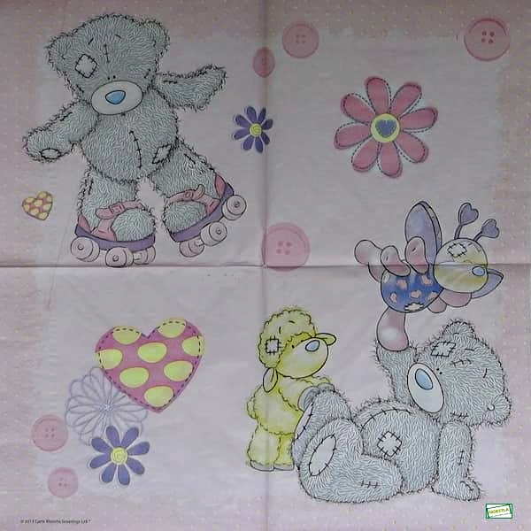 1 serviette papier Ourson - 83