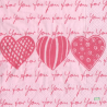 1serviette papier Coeurs-6