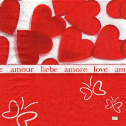 1serviette papier Coeurs-8