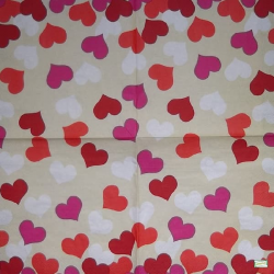 1 serviette papier Les Coeurs - 19