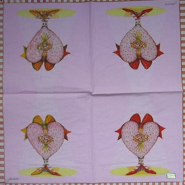 1serviette papier Coeurs-27