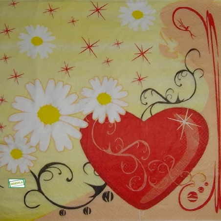 1serviette papier Coeurs-43