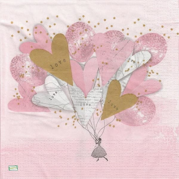 1serviette papier Coeurs-49