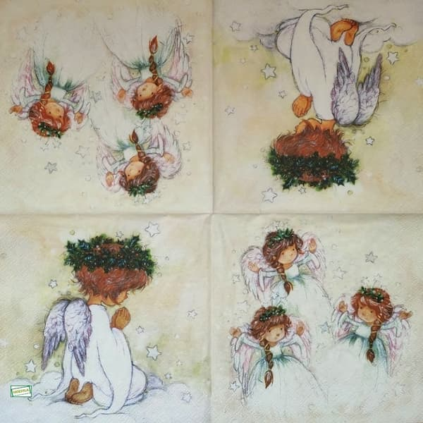 1serviette papier Anges-22