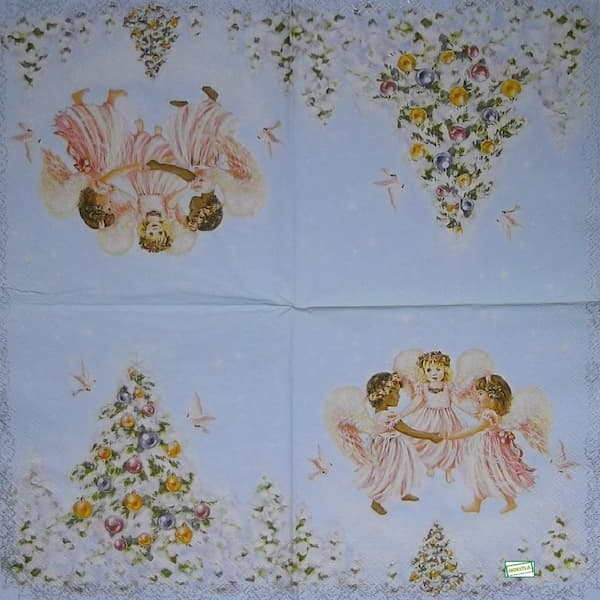 1serviette papier Anges-35