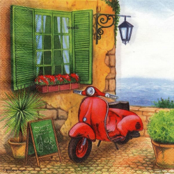 1 serviette La Vespa -16