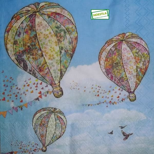 1 serviette Montgolfières -27