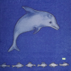 1 serviette Les Dauphins -46