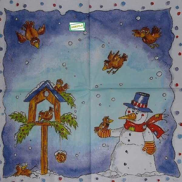 serviette Bonhomme de Neige-20