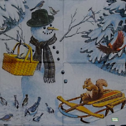 serviette Bonhomme de Neige-16