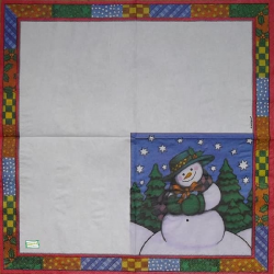 serviette Bonhomme de Neige-18