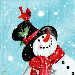 1 serviette Bonhomme de Neige -79