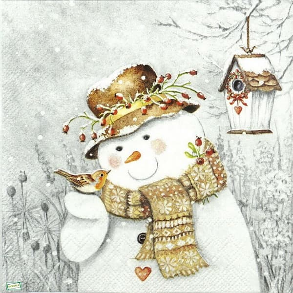 serviette Bonhomme de Neige-78