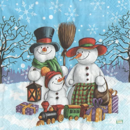 serviette Bonhomme de Neige-57