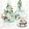 serviette Bonhomme de Neige-76