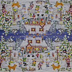 serviette Bonhomme de Neige-72