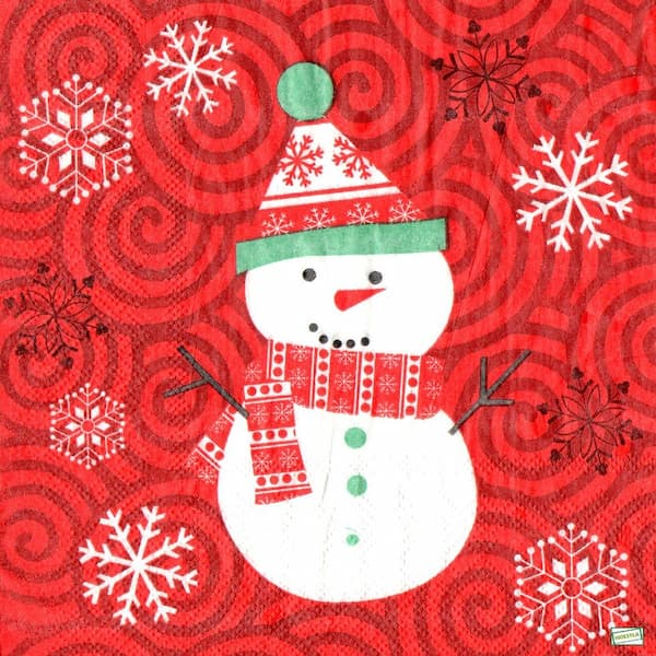 serviette Bonhomme de Neige-54